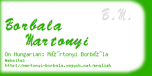 borbala martonyi business card